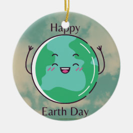 Ornamento De Cerâmica Festa do Dia da Terra