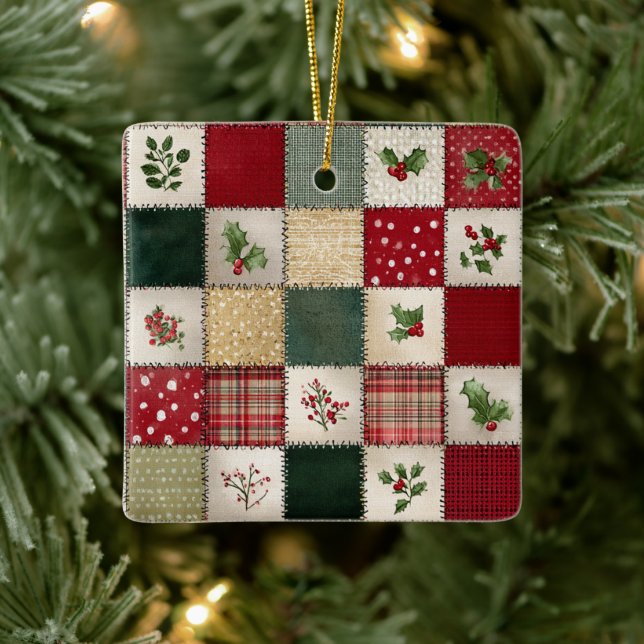 Ornamento De Cerâmica Festive Design Christmas Ornament (Árvore)