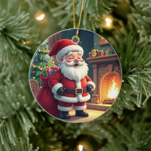 Ornamento De Cerâmica Festive Holiday Home Accent - Christmas Decorative (Árvore)