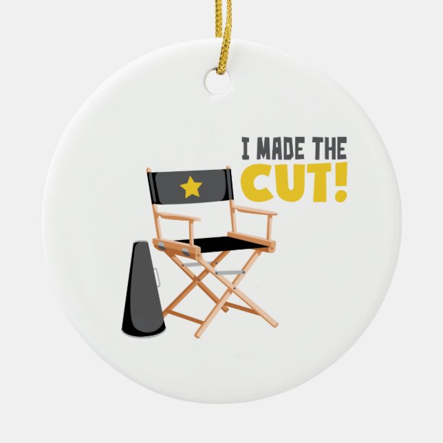 Ornamento De Cerâmica Fez O Corte (Frente)