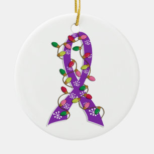 Ornamento De Cerâmica Fibromialgia Luzes de Natal Fita