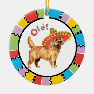 Ornamento De Cerâmica Fiesta Cairn Terrier