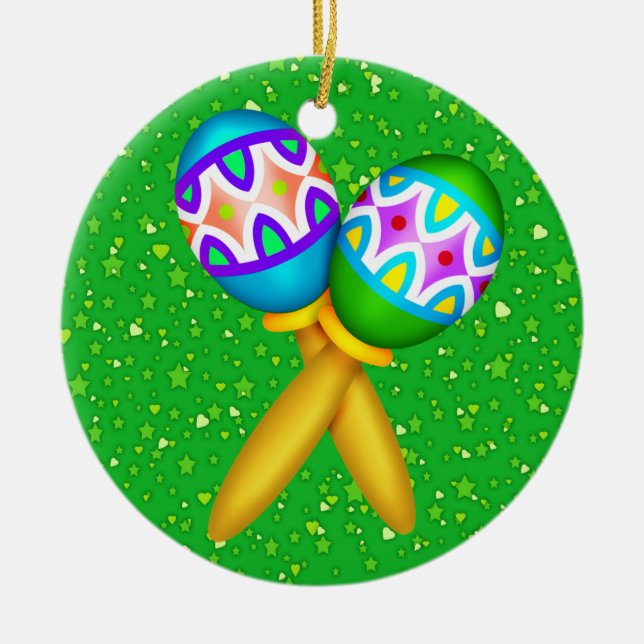 Ornamento De Cerâmica Fiesta - Partido! (Frente)