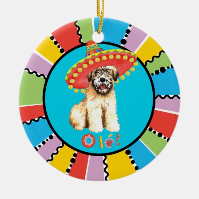 Ornamento De Cerâmica Fiesta Wheaten (Frente)