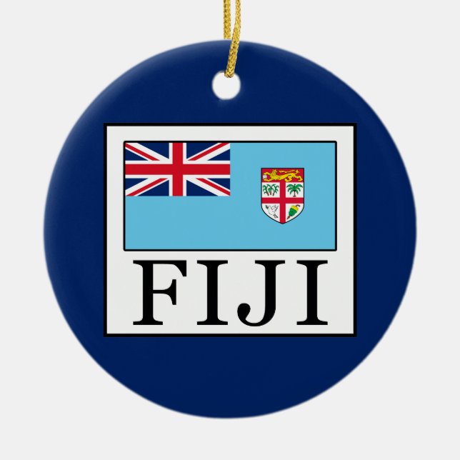 Ornamento De Cerâmica Fiji (Frente)