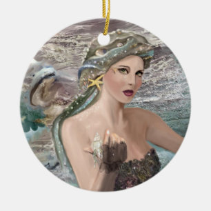 Ornamento De Cerâmica Filha de Oceanus