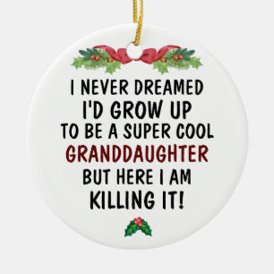 Ornamento De Cerâmica Filha Super Legal Matando-a e Foto Personalizada