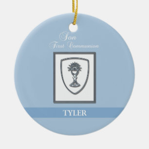 Ornamento De Cerâmica Filho, 1ª Comunhão Silver Chalice