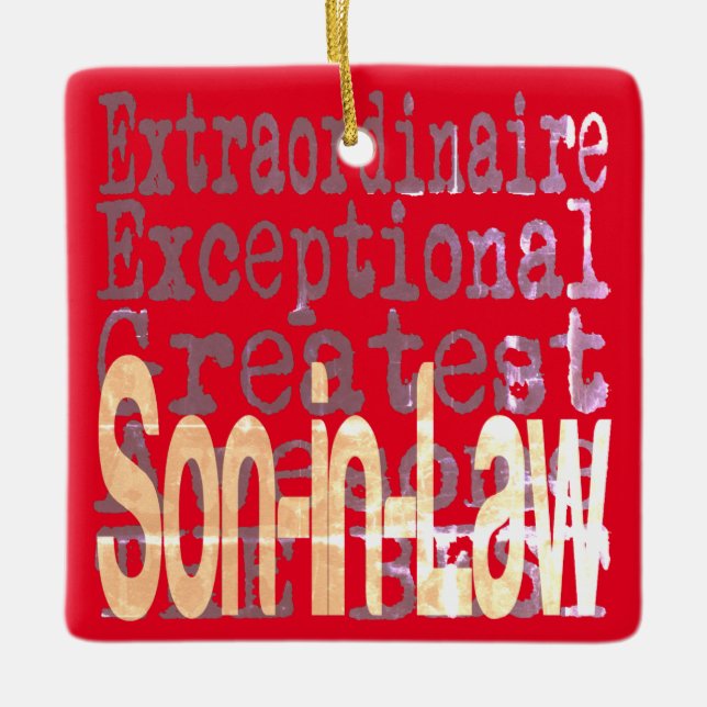 Ornamento De Cerâmica Filho Em Direito Extraordinário (Frente)