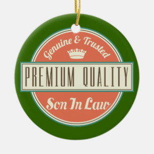 Ornamento De Cerâmica Filho no presente (engraçado) da lei