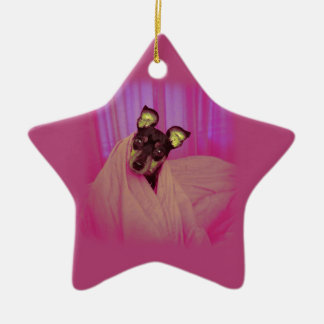 Ornamento De Cerâmica Filhote de cachorro pequeno bonito