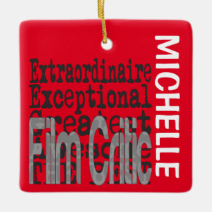 Ornamento De Cerâmica Filme Crítico Extraordinário PERSONALIZADO
