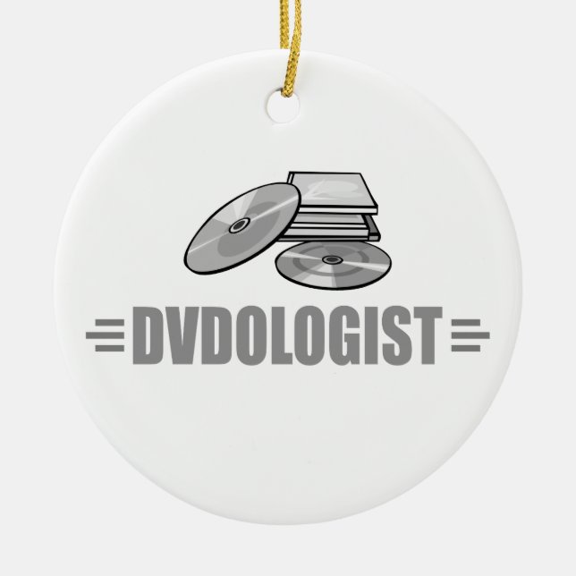 Ornamento De Cerâmica Filme de DVD engraçado (Frente)