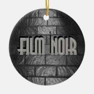 Ornamento De Cerâmica Filme Noir