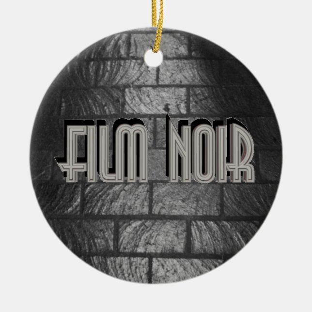 Ornamento De Cerâmica Filme Noir (Frente)