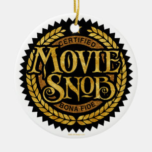 Ornamento De Cerâmica Filme Snob - amante de filmes engraçados
