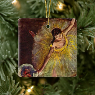 Ornamento De Cerâmica Fim de uma Arabesque por Edgar Degas, Ballet Antig