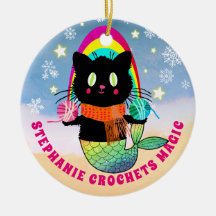 Fios de gata-mermaide personalizados com magia-cro