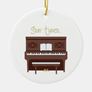 Ornamento De Cerâmica Fique sintonizado