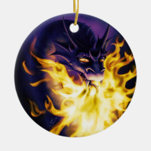 Ornamento De Cerâmica Firebreather