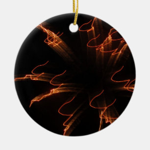 Ornamento De Cerâmica Fireworks 3