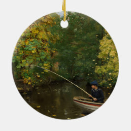 Ornamento De Cerâmica Fisheries Boy (por Hans Andersen Brendekilde)