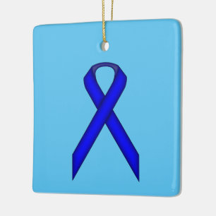 Ornamento De Cerâmica Fita Azul Padrão de Kenneth Yoncich