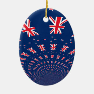 Ornamento De Cerâmica flag.png da Nova Zelândia
