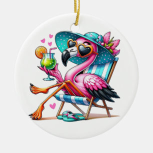 Ornamento De Cerâmica Flamingo legal