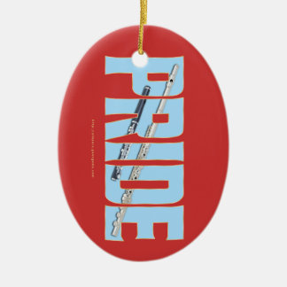 Ornamento De Cerâmica Flauta - ORGULHO de flautim