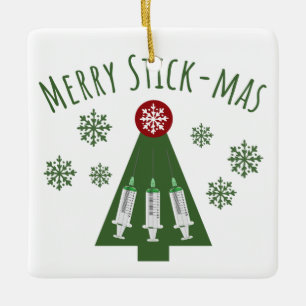 Ornamento De Cerâmica Flautista Flebotomista Árvore Verde de Natal