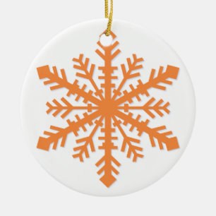 Ornamento De Cerâmica Floco de neve simples