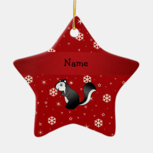 Ornamento De Cerâmica Flocos de neve conhecidos personalizados do