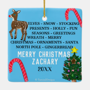 Ornamento De Cerâmica Flocos de neve de Natal Mini 15 Quebra-cabeça de P