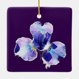 Ornamento De Cerâmica Flor azul
