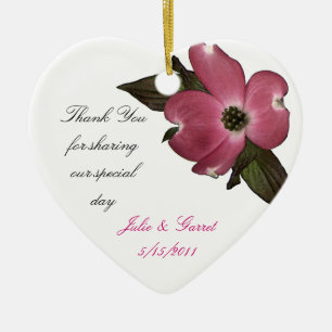 Ornamento De Cerâmica Flor de Lenha/ Favor