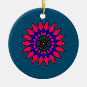 Ornamento De Cerâmica Flor de Vidro Arrependido