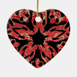 Ornamento De Cerâmica Flor Gráfico