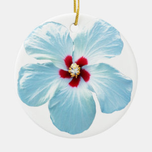 Ornamento De Cerâmica Flor Hibiscus Havaiana