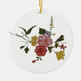 Ornamento De Cerâmica Flor Japonês Trabalho de arte Floral