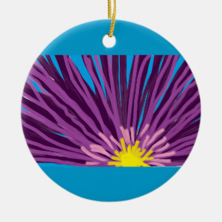 Ornamento De Cerâmica Flor no óleo