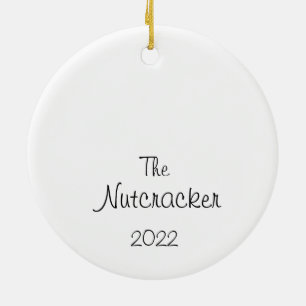 Ornamento De Cerâmica Flor Nutcracker Personalizado/Café Árabe/Neve