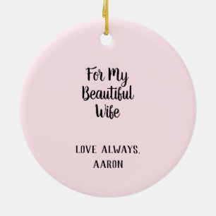 Ornamento De Cerâmica Flor Orquídea para a minha linda esposa