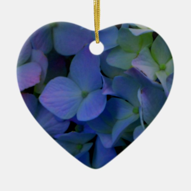 Ornamento De Cerâmica Flor roxo, púrpura, empoeirado (Frente)