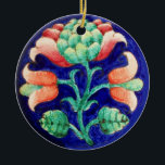 ORNAMENTO DE CERÂMICA FLORAL<br><div class="desc">Elegante, flores vibrantes artísticas em rosa, vermelho, azul, cores verdes adequadas para qualquer ocasião especial.Whimsical, design moderno, facilmente personalizável com seu texto e iniciais para cerimônia de casamento, anúncio nupcial, doce 16, obrigado você, reuniões, graduações escolares, Bat Mitzvah, chás românticos de noivados, natal, feriado, escritório, reuniões familiares, dias do ano...</div>