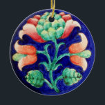 ORNAMENTO DE CERÂMICA FLORAL<br><div class="desc">Elegante, flores vibrantes artísticas em rosa, vermelho, azul, cores verdes adequadas para qualquer ocasião especial.Whimsical, design moderno, facilmente personalizável com seu texto e iniciais para cerimônia de casamento, anúncio nupcial, doce 16, obrigado você, reuniões, graduações escolares, Bat Mitzvah, chás românticos de noivados, natal, feriado, escritório, reuniões familiares, dias do ano...</div>