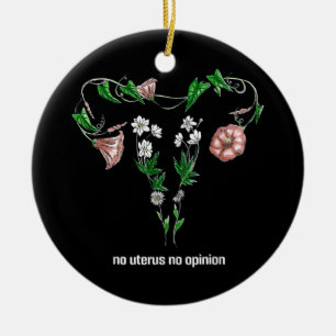 Ornamento De Cerâmica Floral No Uterus No Opinião Sobre Os Direitos Da M