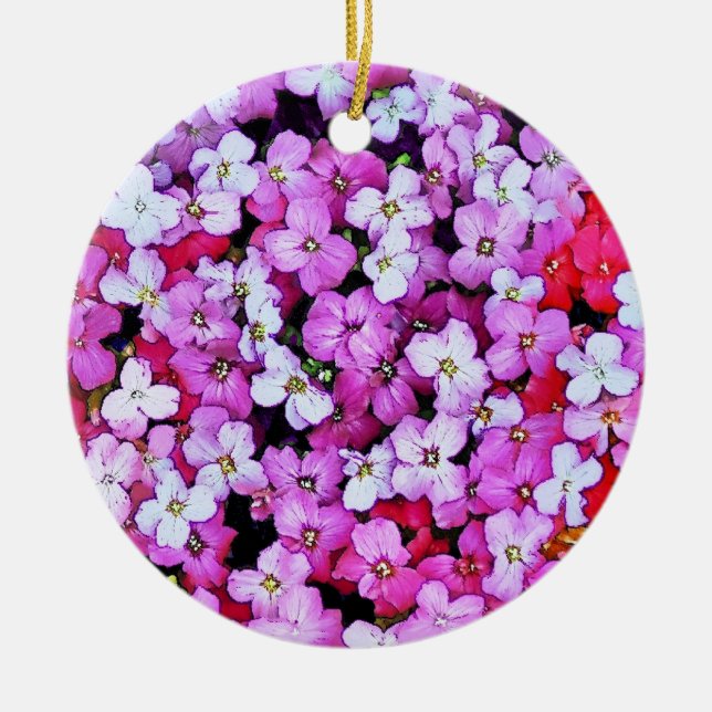 ORNAMENTO DE CERÂMICA FLORES (Frente)