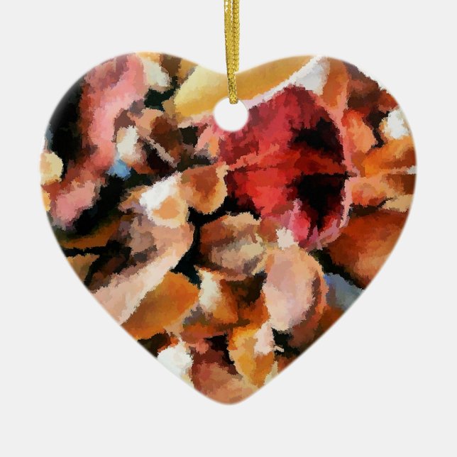 ORNAMENTO DE CERÂMICA FLORES (Frente)