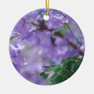 Ornamento De Cerâmica Flores de Árvore Purple Jacaranda